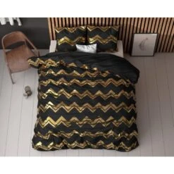 Sleeptime Dekbedovertrek Wave Zwart -2-persoons (200 X 200/220 Cm) -Winkel Voor Premium Beddengoed 1000098883 0103