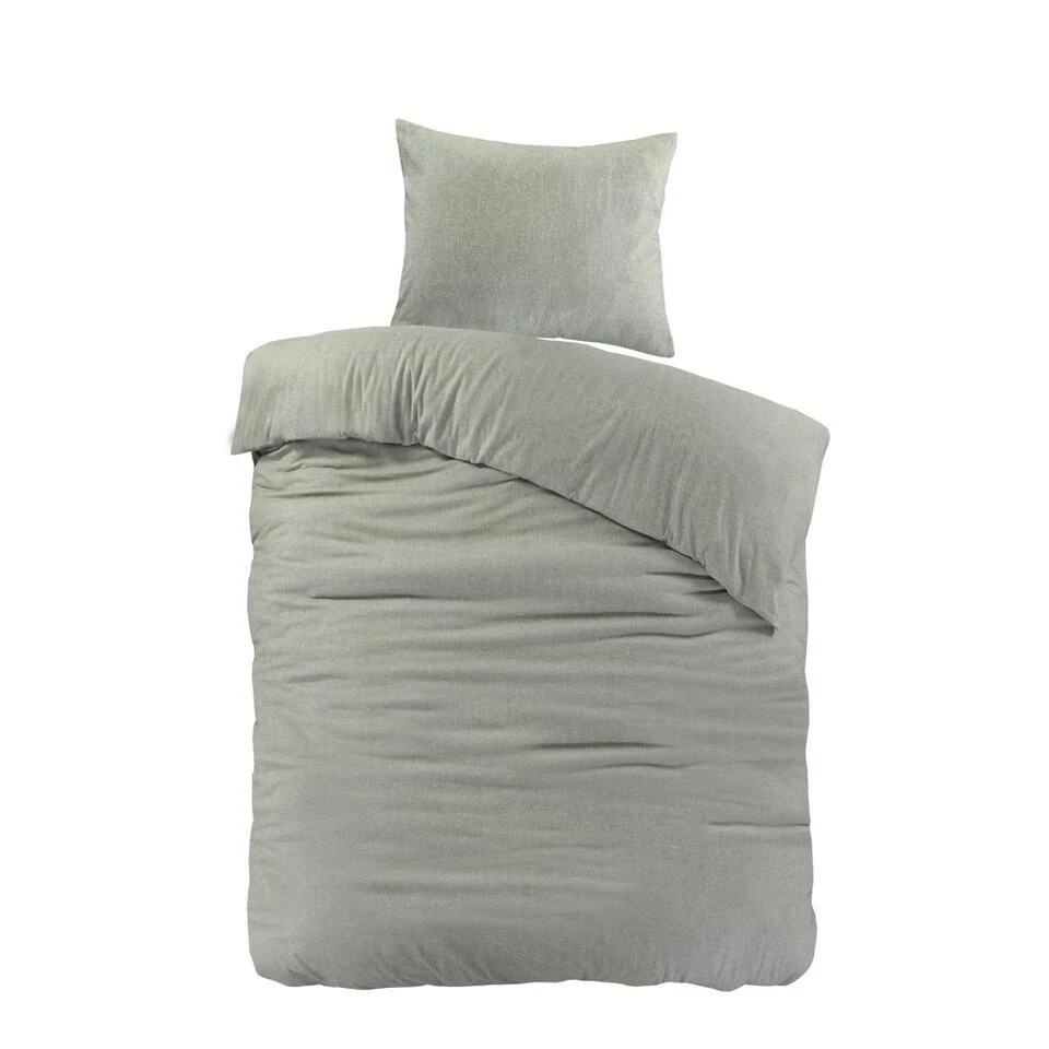 Papillon Dekbedovertrek Brienz Flanel - 140x200/220cm - Groen 3 Papillon Dekbedovertrek Brienz Flanel - 140x200/220cm - Groen