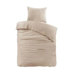 Papillon Dekbedovertrek Brienz Flanel - 140x200/220cm - Taupe