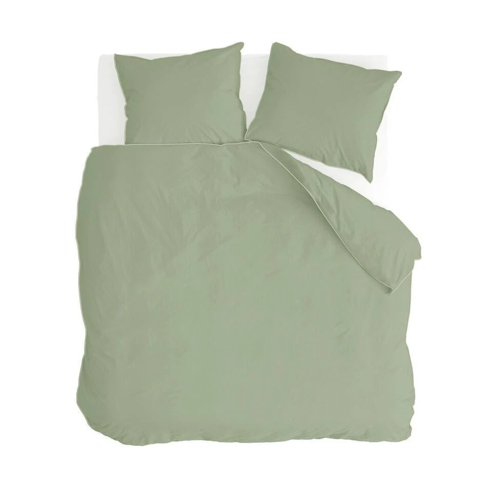 Walra - Dekbedovertrek Sweet Softy - 200x220 Cm - Groen 3 Walra - Dekbedovertrek Sweet Softy - 200x220 Cm - Groen
