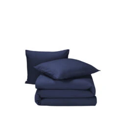 Moodit Dekbedovertrek Freya Evening Blue - 260 X 240 Cm - Katoen Flanel