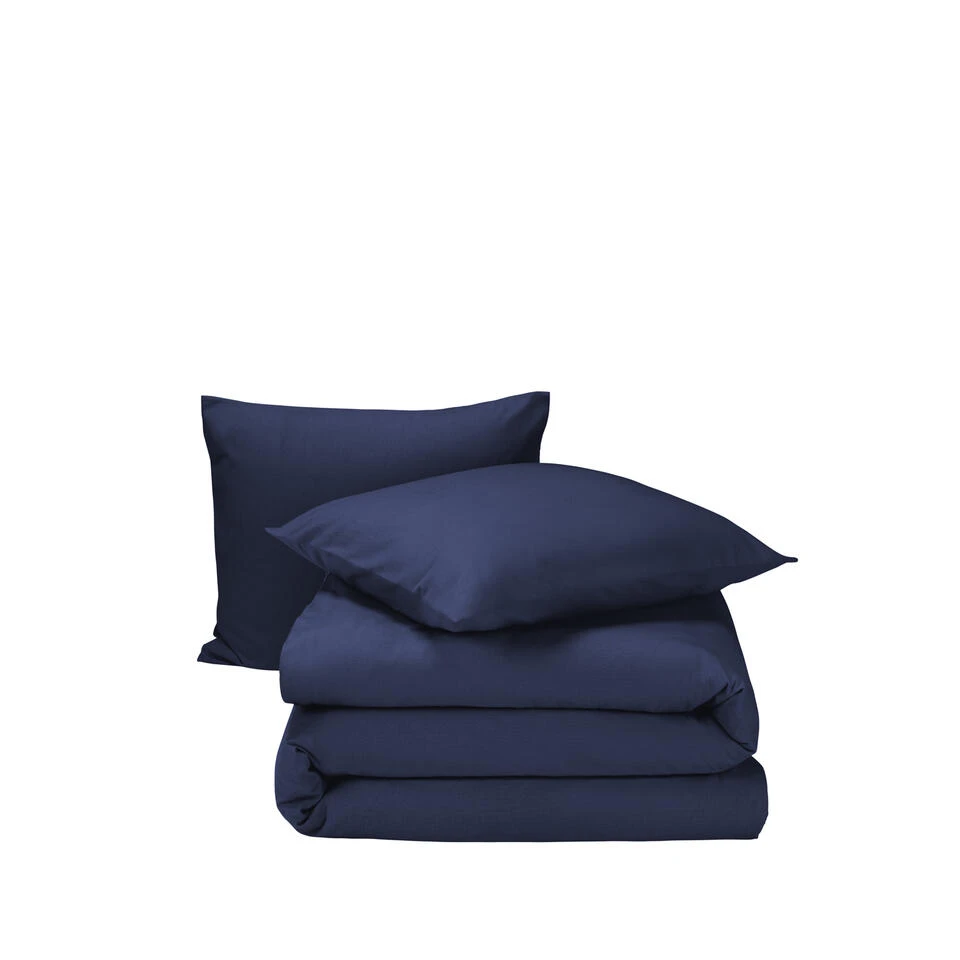 Moodit Dekbedovertrek Freya Evening Blue - 260 X 240 Cm - Katoen Flanel 3 Moodit Dekbedovertrek Freya Evening Blue - 260 X 240 Cm - Katoen Flanel