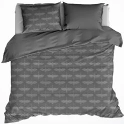 De Witte Lietaer Dekbedovertrek Flanel Crane - 260 X 240 Cm - Grijs