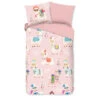 Good Morning Kinderdekbedovertrek "" - Roze - (140x200/220 Cm) - Katoen Flanel 2 Good Morning Kinderdekbedovertrek "" - Roze - (140x200/220 Cm) - Katoen Flanel -Winkel Voor Premium Beddengoed 1000131498