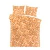 Day Dream Sem - Dekbedovertrek - Tweepersoons - 200x200/220 Cm - Oranje -Winkel Voor Premium Beddengoed 1000139308