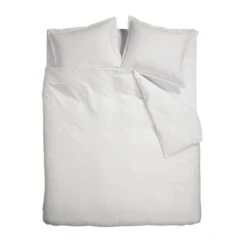 Ambiante Satin Uni Dekbedovertrek - 240x200/220 - Wit