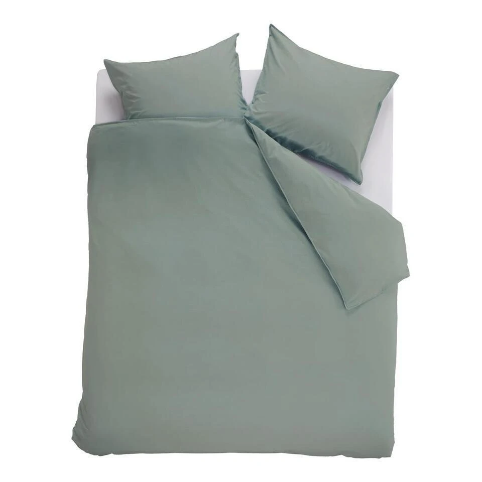 Ambiante Cotton Uni Dekbedovertrek - 260x200/220 - Groen 3 Ambiante Cotton Uni Dekbedovertrek - 260x200/220 - Groen