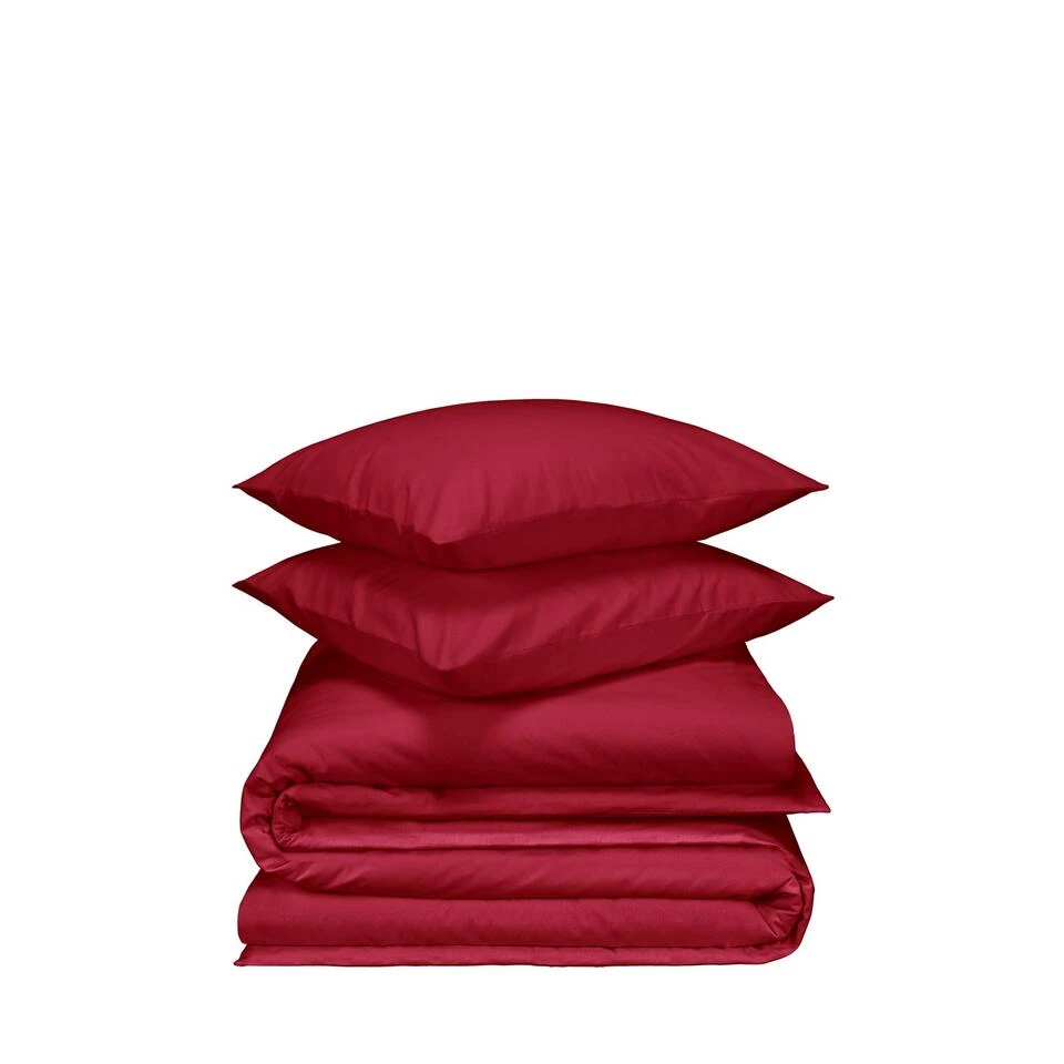 De Witte Lietaer Dekbedovertrek Laura Burgundy - 240 X 220 Cm - Flanel 3 De Witte Lietaer Dekbedovertrek Laura Burgundy - 240 X 220 Cm - Flanel