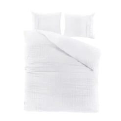 Papillon Deluxe+ Hudson Dekbedovertrek - Tweepersoons - 200x200/220 - Wit