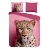 Pure Jachtluipaard Dekbedovertrek Roze-2-persoons (200 X 200/220 Cm) -Winkel Voor Premium Beddengoed 1000163554