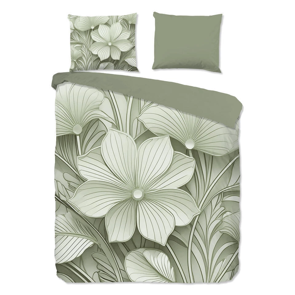 Good Morning Artdeco Dekbedovertrek Groen-Lits-jumeaux (240 X 200/220 Cm) 3 Good Morning Artdeco Dekbedovertrek Groen-Lits-jumeaux (240 X 200/220 Cm)