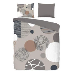 Good Morning Japandi Dekbedovertrek Grijs-Lits-jumeaux (240 X 200/220 Cm)