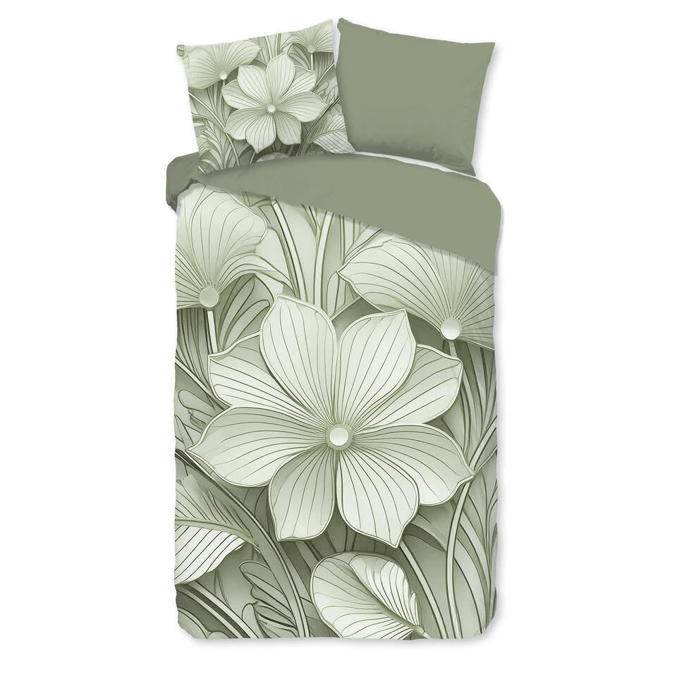 Good Morning Artdeco Dekbedovertrek Groen-1-persoons (140 X 200/220 Cm) 3 Good Morning Artdeco Dekbedovertrek Groen-1-persoons (140 X 200/220 Cm)
