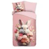 Pure Lief Konijntje Kinderdekbedovertrek Roze -Winkel Voor Premium Beddengoed 1000167523