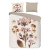 Pure Bloemensteel Dekbedovertrek Zand-Lits-jumeaux (240 X 200/220 Cm) -Winkel Voor Premium Beddengoed 1000169377