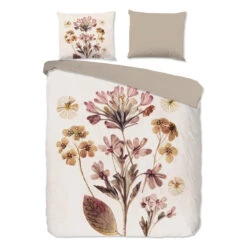 Pure Bloemensteel Dekbedovertrek Zand-Lits-jumeaux (240 X 200/220 Cm)