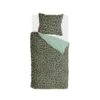 Byrklund - Dekbedovertrek Lazy Leopard - 140x220 Cm - Groen -Winkel Voor Premium Beddengoed 1152508499