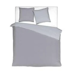 Mistral Home Dekbedovertrek 100% Gewassen Katoen Grijs 240x220 Cm
