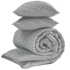 De Witte Lietaer Dekbedovertrek Birds Grey - Hotelmaat - 260 X 240 Cm - Flanel -Winkel Voor Premium Beddengoed 1280410534 0102