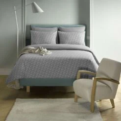 De Witte Lietaer Dekbedovertrek Birds Grey - Hotelmaat - 260 X 240 Cm - Flanel -Winkel Voor Premium Beddengoed 1280410534 0103