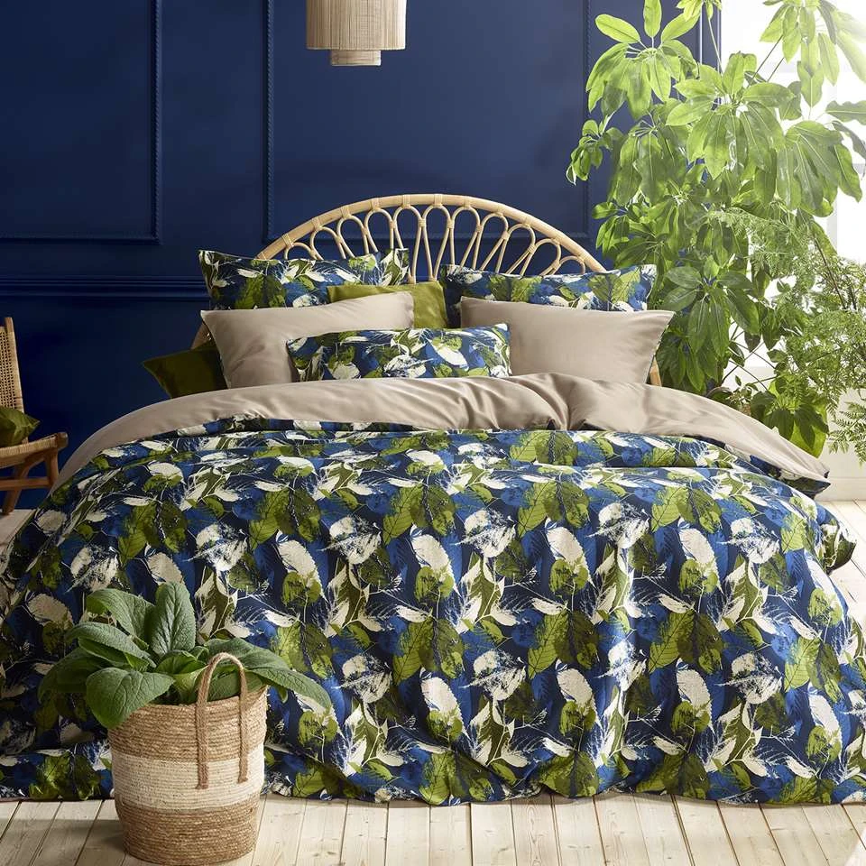 De Witte Lietaer Dekbedovertrek Elm - 140 X 200/220 Cm - Groen 4 De Witte Lietaer Dekbedovertrek Elm - 140 X 200/220 Cm - Groen - Afbeelding 2