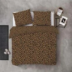 Byrklund - Dekbedovertrek Go Wild - 140x220 Cm - Cognac -Winkel Voor Premium Beddengoed 1315552873 0102