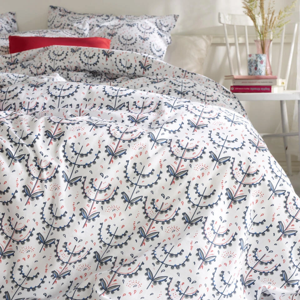 Moodit Dekbedovertrek Odil Mia - Tweepersoons - 200 X 220 Cm - Katoen 5 Moodit Dekbedovertrek Odil Mia - Tweepersoons - 200 X 220 Cm - Katoen - Afbeelding 3