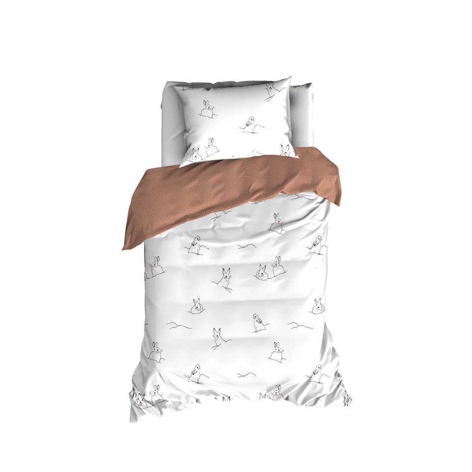 De Witte Lietaer Dekbedovertrek Rabbit -140 X 220 Cm 3 De Witte Lietaer Dekbedovertrek Rabbit -140 X 220 Cm