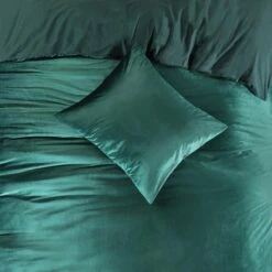 Papillon Dekbedovertrek Uni Velvet - 200x200/220 Cm - Groen -Winkel Voor Premium Beddengoed 153c53b5ee1c4f8a854250600fafd516