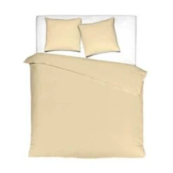 Mistral Home Dekbedovertrek 100% Gewassen Katoen Geel 200x200 Cm