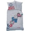 Smiley World Spirit Dekbedovertrek - Eenpersoons - 140 X 200 Cm - Grijs 1 Smiley World Spirit Dekbedovertrek - Eenpersoons - 140 X 200 Cm - Grijs -Winkel Voor Premium Beddengoed 1621261583