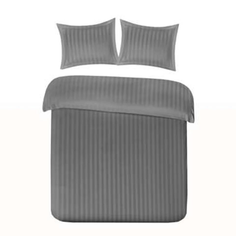 Papillon Dekbedovertrek Satijn Streep - 140x200/220 Cm - Grijs 3 Papillon Dekbedovertrek Satijn Streep - 140x200/220 Cm - Grijs