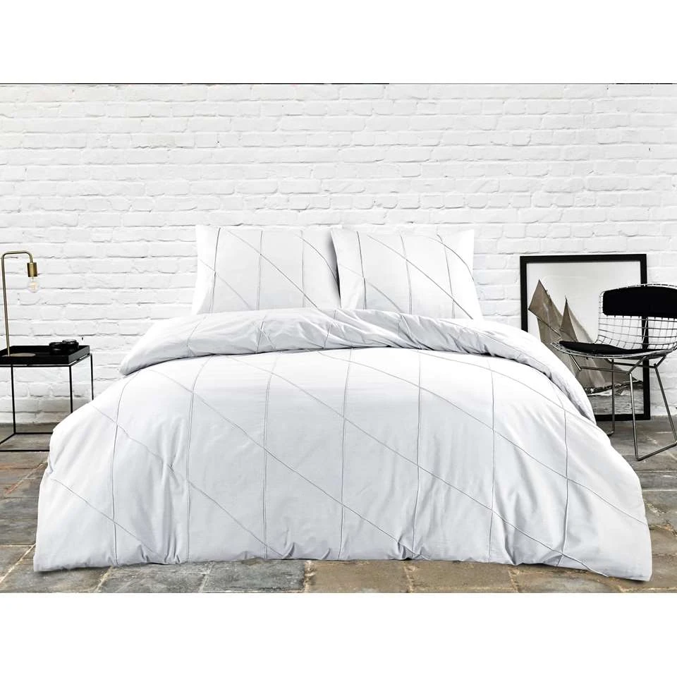 Papillon Dekbedovertrek Canberra - 140x200/220 Cm - Wit 4 Papillon Dekbedovertrek Canberra - 140x200/220 Cm - Wit - Afbeelding 2