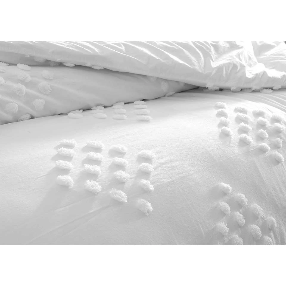 Papillon Deluxe+ Dekbedovertrek Helsinki - 140x200/220 Cm - Wit 6 Papillon Deluxe+ Dekbedovertrek Helsinki - 140x200/220 Cm - Wit - Afbeelding 4