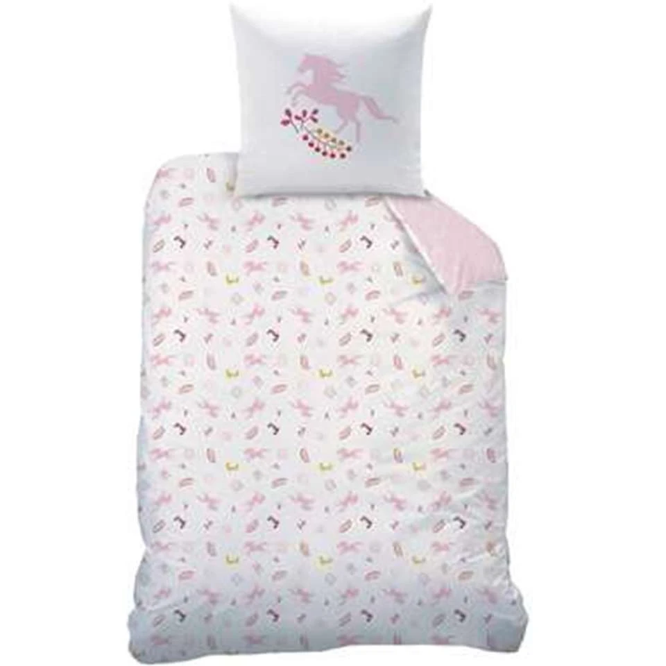 Spirit Dekbedovertrek Land - Eenpersoons - 140 X 200 Cm - Roze 6 Spirit Dekbedovertrek Land - Eenpersoons - 140 X 200 Cm - Roze - Afbeelding 4