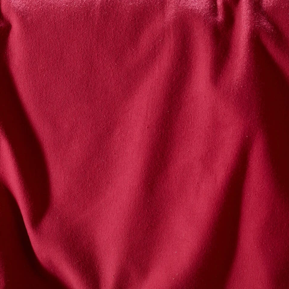 De Witte Lietaer Dekbedovertrek Laura Burgundy - 240 X 220 Cm - Flanel 4 De Witte Lietaer Dekbedovertrek Laura Burgundy - 240 X 220 Cm - Flanel - Afbeelding 2