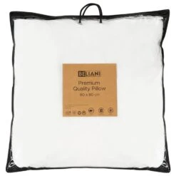 ERRIGAL - Kussen Hoog - Wit - 80 X 80 Cm - Microvezels -Winkel Voor Premium Beddengoed 26ac3b46f00a482e957fca971130755d