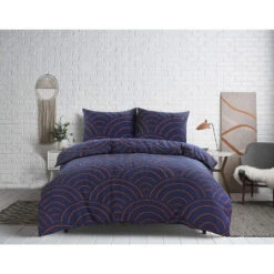 Comfort Dekbedovertrek Sendai Grafisch - Blauw/caramel - 140x200/220 Cm 7 Comfort Dekbedovertrek Sendai Grafisch - Blauw/caramel - 140x200/220 Cm -Winkel Voor Premium Beddengoed 31105992 9050