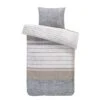 Comfort Dekbedovertrek Finch Strepen - Taupe - 140x200/220 Cm 2 Comfort Dekbedovertrek Finch Strepen - Taupe - 140x200/220 Cm -Winkel Voor Premium Beddengoed 31106017