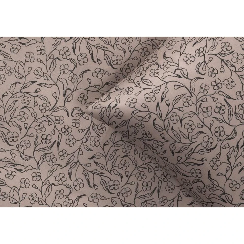 Dekbedovertrek Rane Bloemen - Roze/zwart - 200x220 Cm 4 Dekbedovertrek Rane Bloemen - Roze/zwart - 200x220 Cm - Afbeelding 2