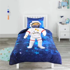 Comfort Dekbedovertrek Buzz Astronaut - Blauw - 140x200/220 Cm -Winkel Voor Premium Beddengoed 31106125 9050