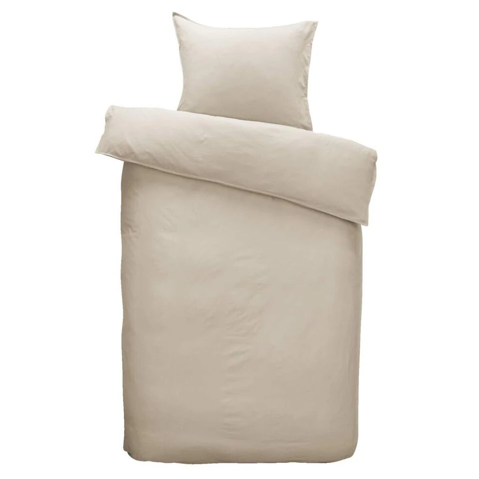 Comfort Dekbedovertrek Daan - Zand - 140x200/220 Cm 3 Comfort Dekbedovertrek Daan - Zand - 140x200/220 Cm
