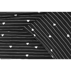 Dekbedovertrek Milou - Zwart/wit - 240x220 Cm -Winkel Voor Premium Beddengoed 31106417 9000