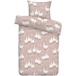 Dekbedovertrek Noya - Roze - 140x200 Cm