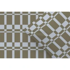 Dekbedovertrek Glasgow - Groen/off-white - 240x200/220 Cm -Winkel Voor Premium Beddengoed 31106547 9000