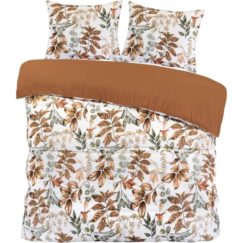 Dekbedovertrek Celina - Wit/terra - 200x220 Cm 3 Dekbedovertrek Celina - Wit/terra - 200x220 Cm