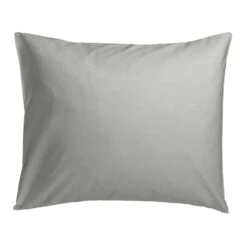 Kussensloop Percale Katoen 2 Stuks - Lichtgrijs - 60x70 Cm