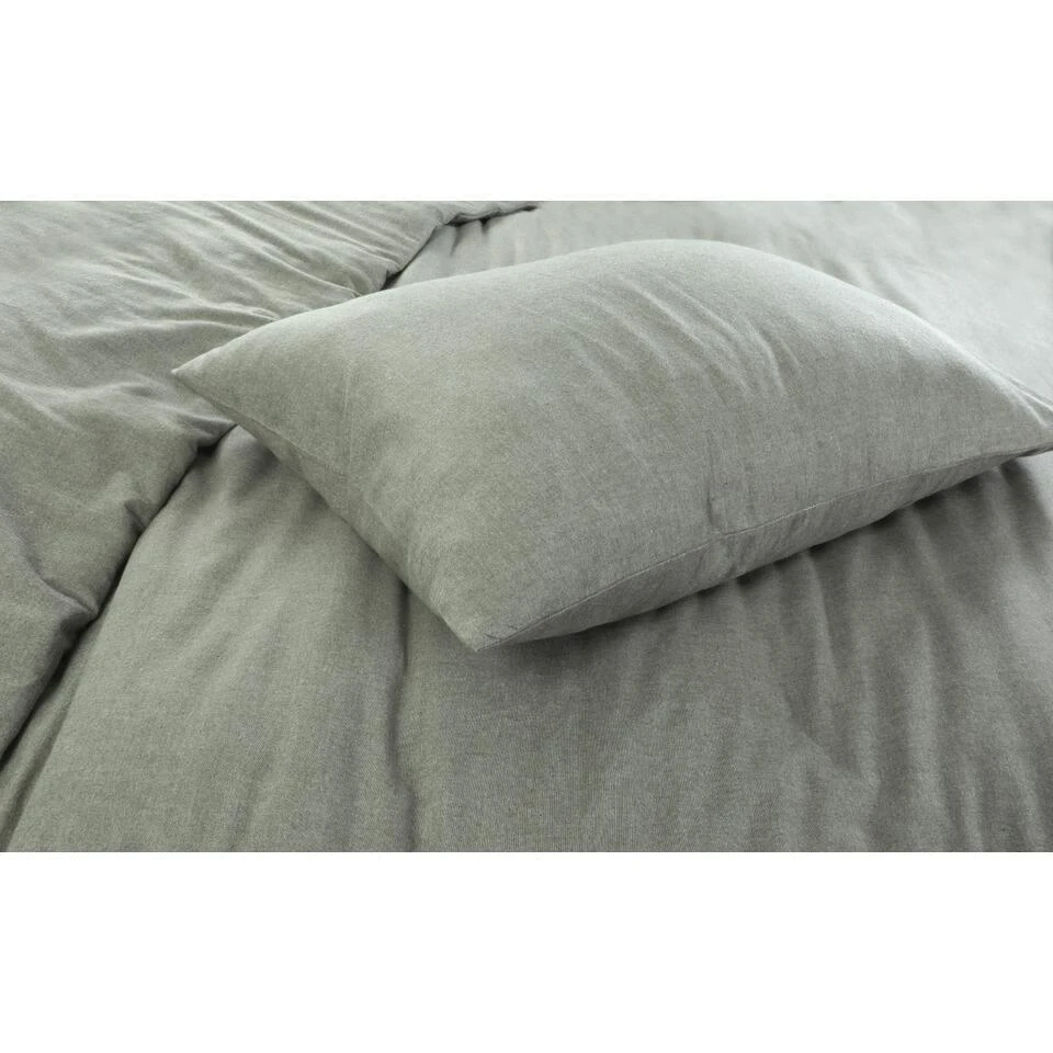 Papillon Dekbedovertrek Brienz Flanel - 140x200/220cm - Groen 5 Papillon Dekbedovertrek Brienz Flanel - 140x200/220cm - Groen - Afbeelding 3