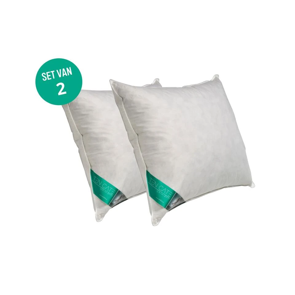 Ten Cate 100% Eendenveren Hoofdkussen - 60x70 - 2 Stuks 4 Ten Cate 100% Eendenveren Hoofdkussen - 60x70 - 2 Stuks - Afbeelding 2