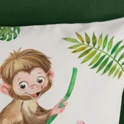 Good Morning Monkey Town Kinderdekbedovertrek Groen -Winkel Voor Premium Beddengoed 3c17f3e103294a9db0b2cb34bcf659b7